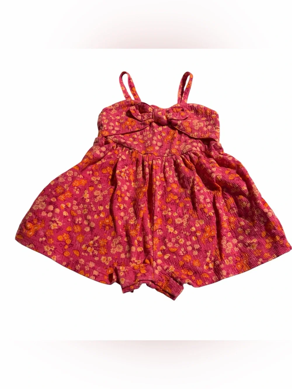Carters spaghetti strap Romper floral size 24 months